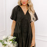 Take A Chance Mini Dress in Black Image - 1