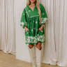 Picture Perfect Floral Mini Dress in Kelly Green Image - 1