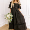 Margaritas Please Cut Out Midi Dress in Black Image - 1