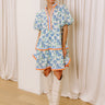 Fresh Horizon Floral Mini Dress in Airy Blue Image - 1