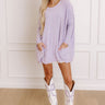 Always Cozy Sweater Top in Lavender Image - 1