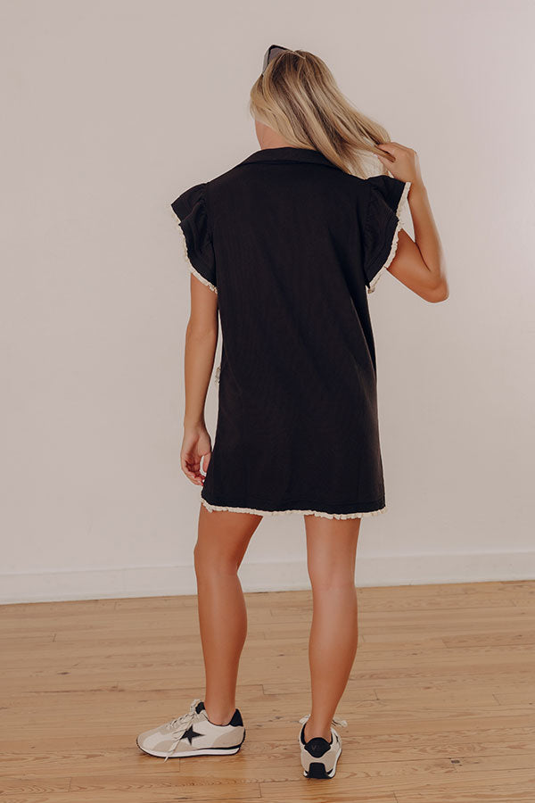 First Class Flair Ribbed Mini Dress Image - 4