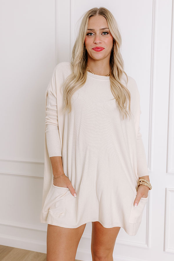 Always Cozy Sweater Top in French Vanilla Image - 2