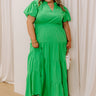 Simply Sweet Maxi Dress in Kelly Green Curves Image - 1