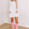 Always Cozy Sweater Top in White Image - 1