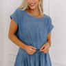 Farmers Market Stroll Chambray Crop Top Image - 1