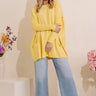 Always Cozy Sweater Top in Yellow Image - 1