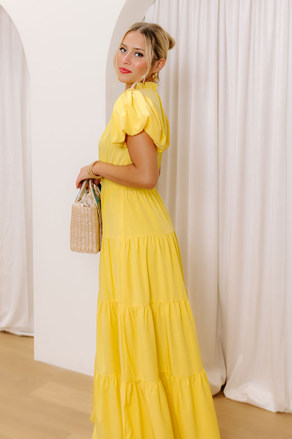 Simply Sweet Maxi Dress in Yellow Image - 3