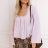 Boho Energy Lace Top in Dusty Purple Image - 1
