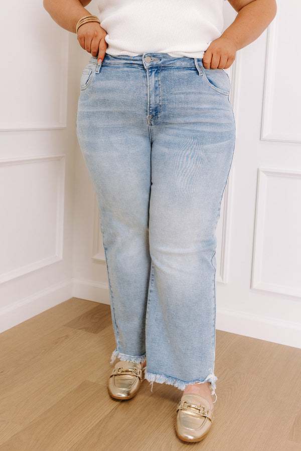 RISEN Kinsley Midrise Straight Leg Jean Curves Image - 2