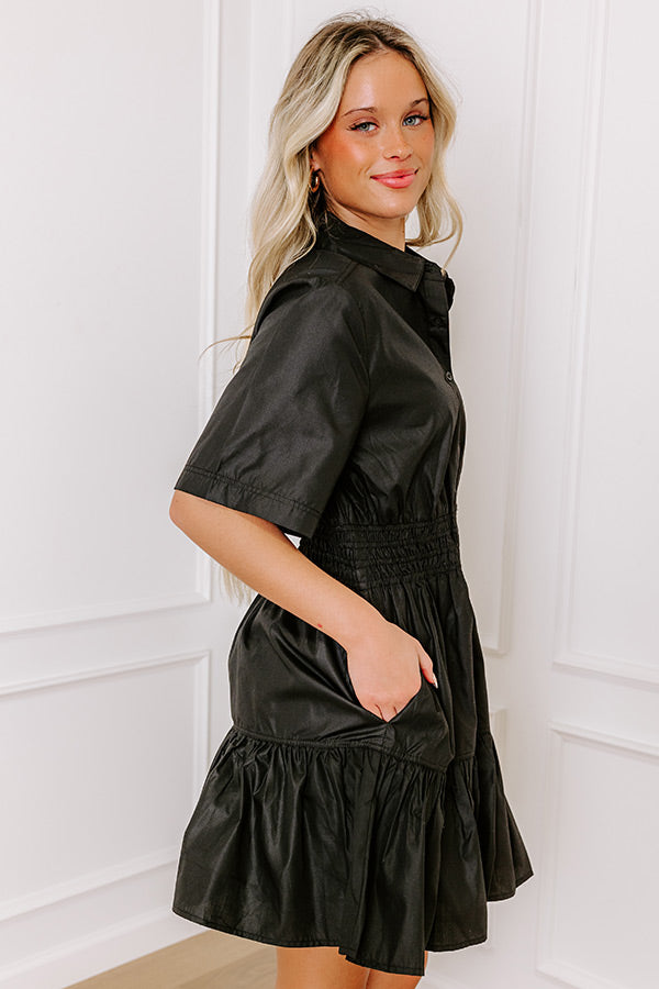 Cool Composure Mini Dress in Black Image - 2