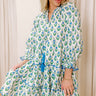 Playful Pursuits Floral Mini Dress in Sky Blue Image - 1