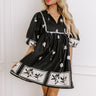 Picture Perfect Floral Mini Dress in Black Image - 1