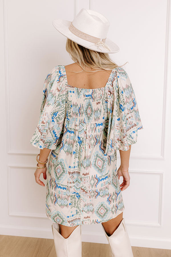 Wisteria Wonder Mini Dress in Sage Image - 4