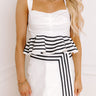 Yacht Party Peplum Top Image - 1