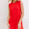 Central Park Stroll Mini Dress in Red Image - 1