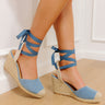 The Brianna Denim Wedge in Medium Wash Image - 1