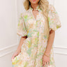 Springtime Grace Floral Eyelet Mini Dress Image - 1