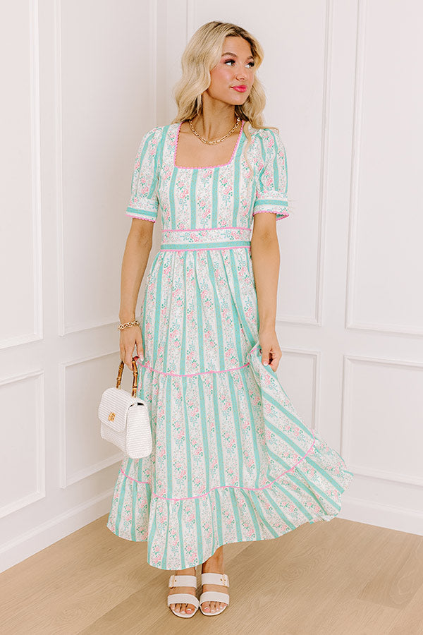 Tea Party Ready Stripe Midi Dress Image - 1