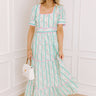 Tea Party Ready Stripe Midi Dress Image - 1