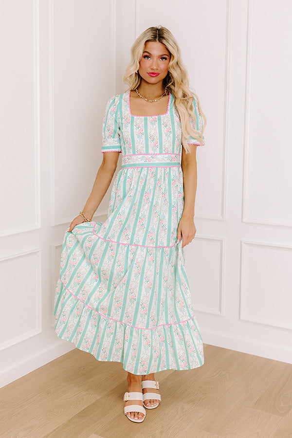 Tea Party Ready Stripe Midi Dress Image - 4