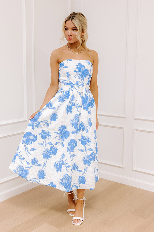 Garden Galore Floral Midi Dress Image - 1