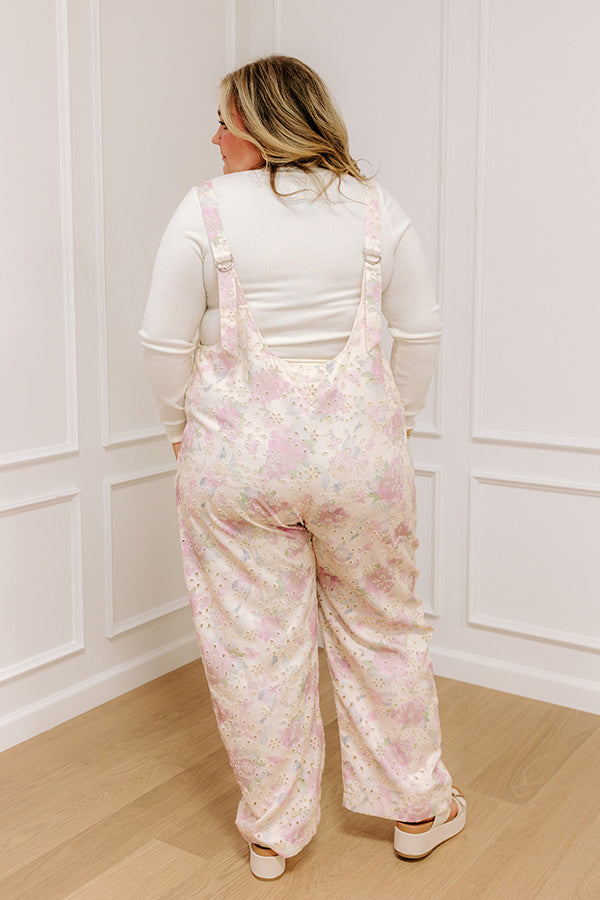Feeling Dreamy Eyelet Jumpsuit Curves Image - 3