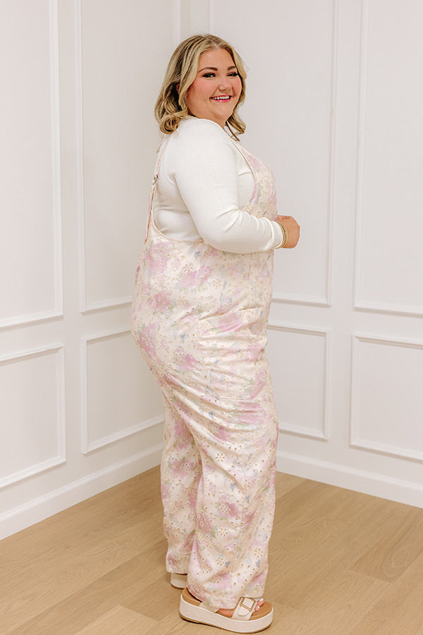Feeling Dreamy Eyelet Jumpsuit Curves Image - 4