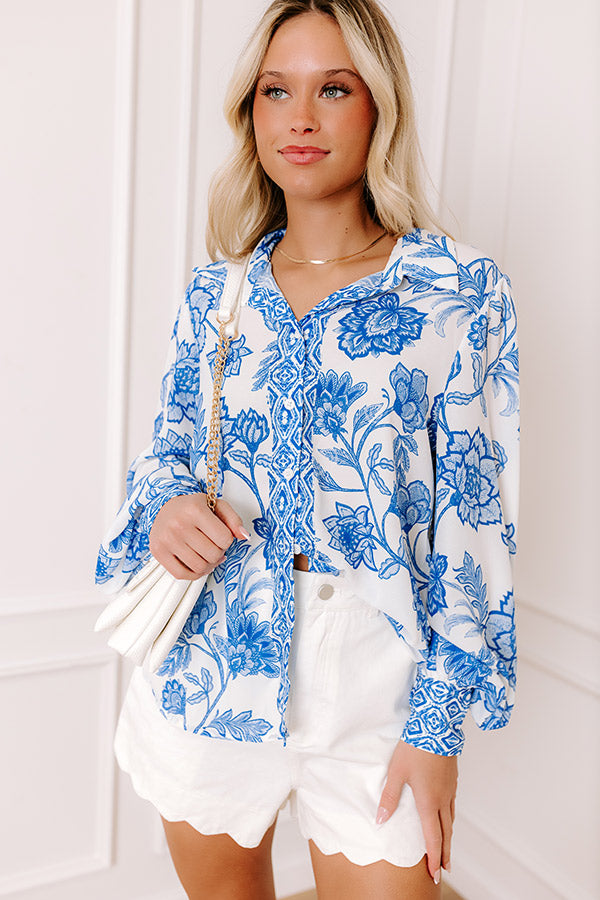 Downtown Stroll Floral Button Up Image - 1