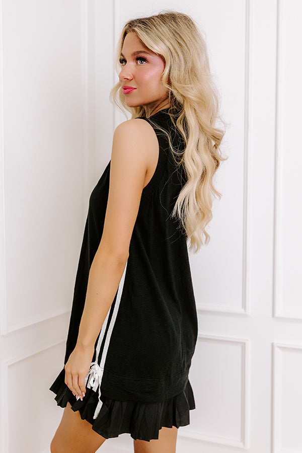 Central Park Stroll Mini Dress in Black Image - 1