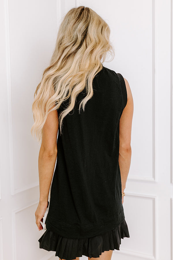 Central Park Stroll Mini Dress in Black Image - 5