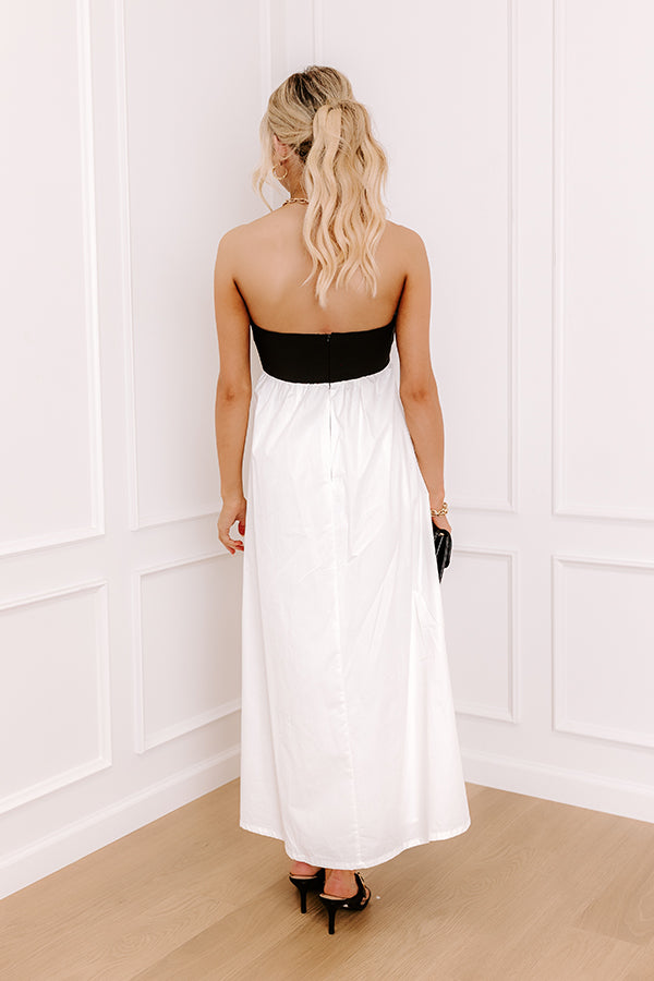 Block Party Cutie Midi Dress in White Image - 5
