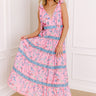 Mykonos Getaway Floral Midi Dress Image - 1