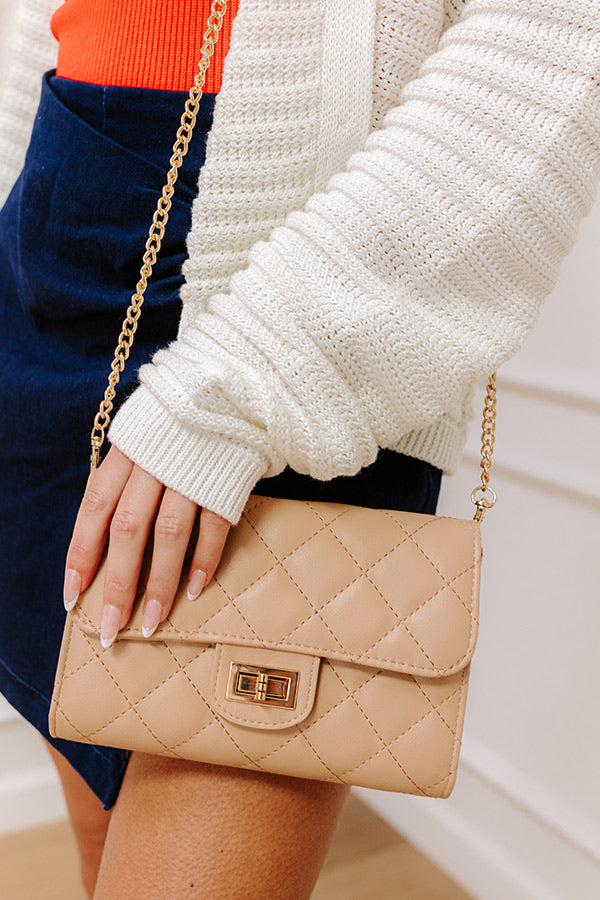 Winona Faux Leather Crossbody in Iced Latte Image - 3