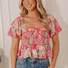 Chateau Lovely Floral Smocked Top Image - 1