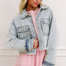 The Rachel Pearl Embellished Denim Jacket Image - 1