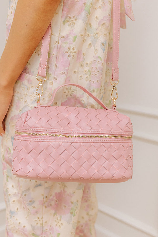 Richie Faux Leather Crossbody in Pink Image - 2