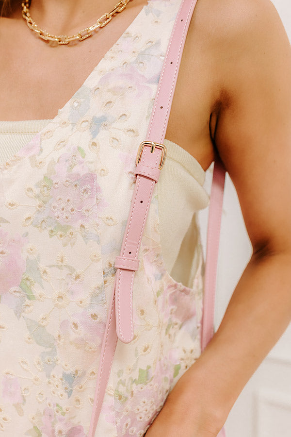 Richie Faux Leather Crossbody in Pink Image - 4