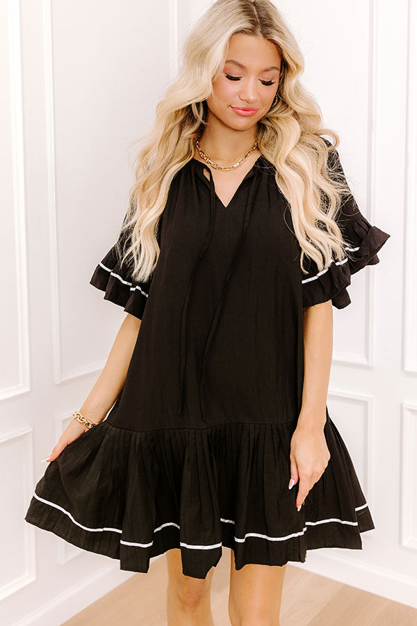 Mimosas On The Patio Mini Dress in Black Image - 2