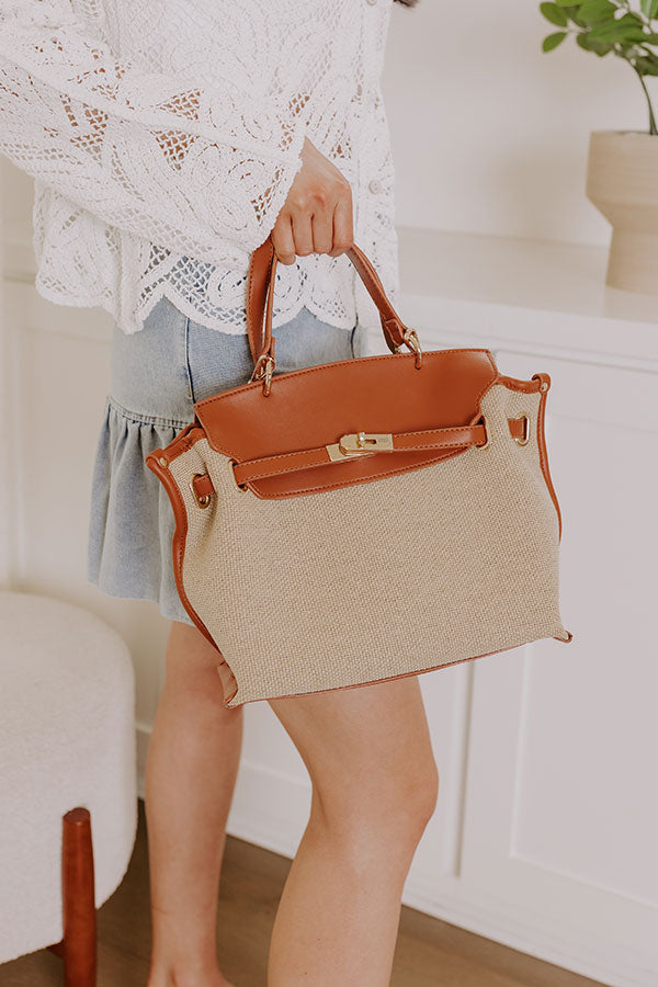 Yoana Woven Purse in Brown Image - 1