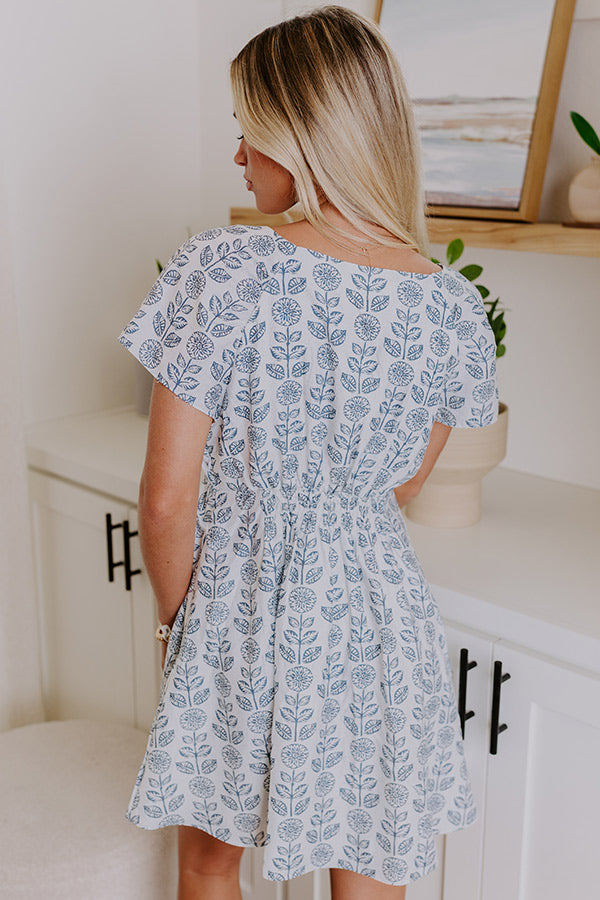 Oceanfront Views Floral Mini Dress Image - 5