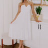 Coastal Views Halter Midi Dress in White Image - 1