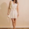 Sunlit Splendor Mini Dress in French Vanilla Image - 1