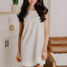Mykonos Cruise Linen-Blend Mini Dress in Oatmeal Image - 1
