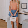 The Zoe High Waist Denim Shorts Image - 1