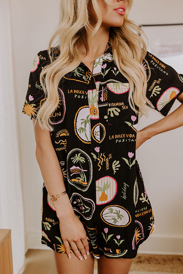 Cancun Ready Button Down Romper Image - 2
