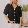 Kind Moment Knit Top in Black Image - 1