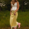 The Anna High Waist Satin Midi Skirt Image - 1