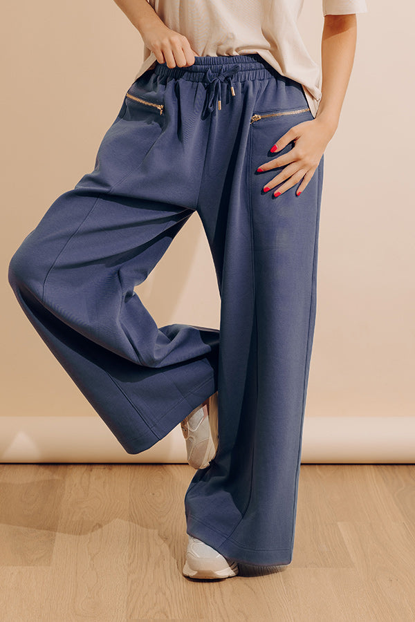 Street Style Chic High Waist Scuba Pants in Riverside Image - 1