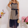Havana Happy Hour Stripe Midi Dress Image - 1